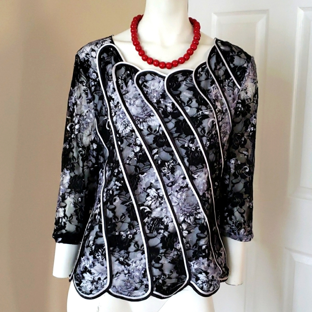 Gilani mesh lined blouse 👚